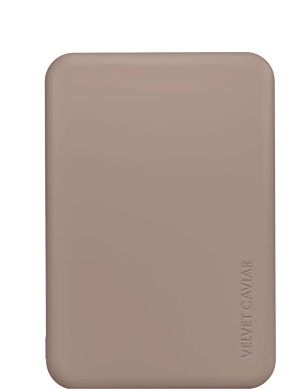 Velvet Caviar Taupe Slim MagSafe power bank